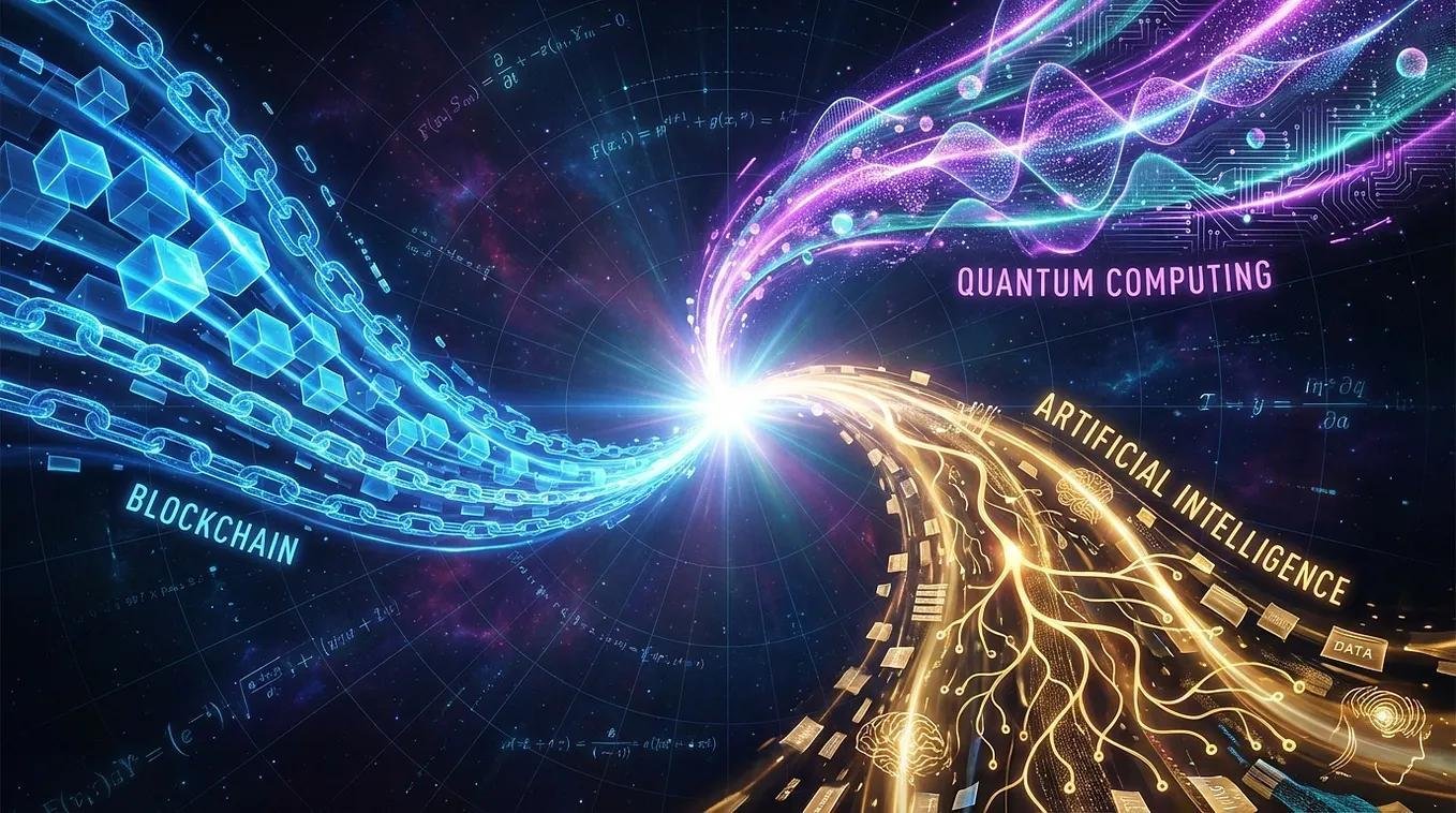 AI, quantum computing and blockchain converging into one intelligence system