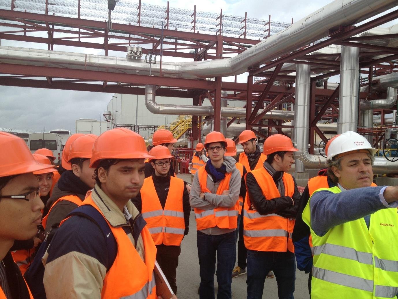 Technical tour of solar thermal power infrastructure, Spain